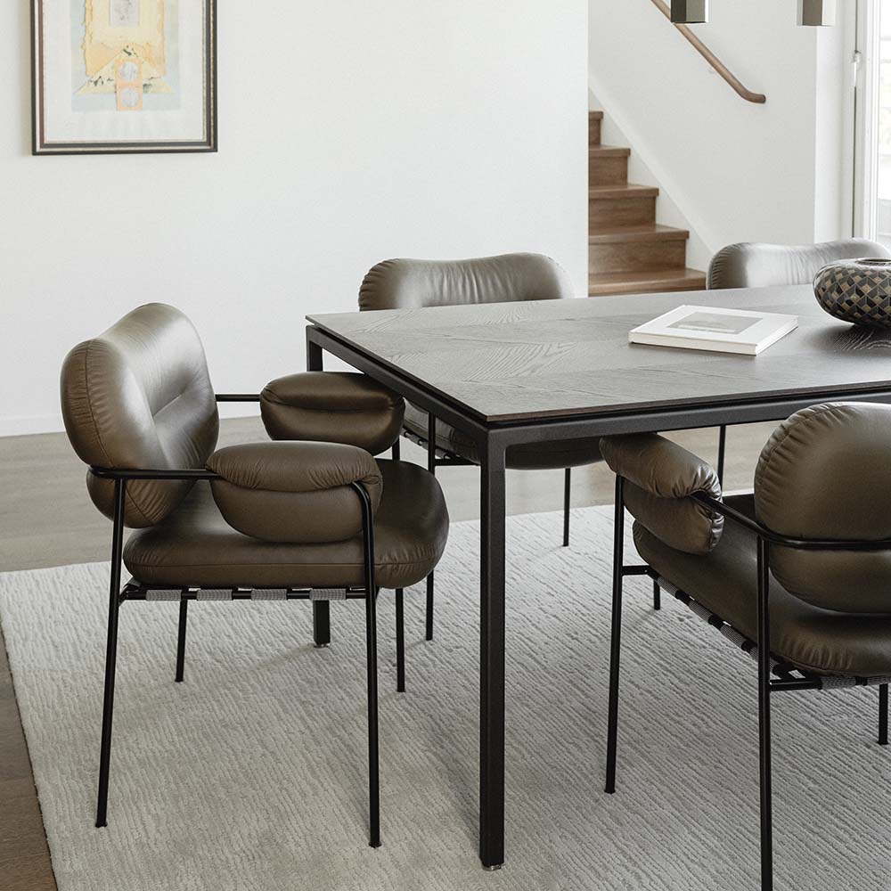 Bollo Dining Chair (Vintage leather cognac/black legs) - Qucikship - Fogia - 5