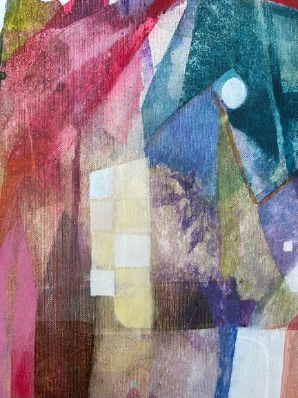 "Morgonljus 3", Akryltavla målad av Maria C Bernhardsson/ MC, orginal, målad på duk/ canvas