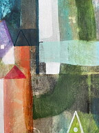 "Morgonljus 3", Akryltavla målad av Maria C Bernhardsson/ MC, orginal, målad på duk/ canvas