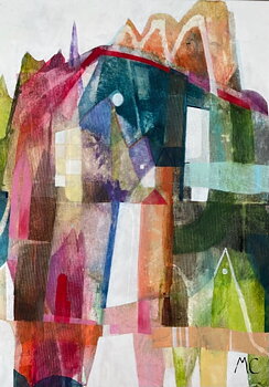 "Morgonljus 3", Akryltavla målad av Maria C Bernhardsson/ MC, orginal, målad på duk/ canvas