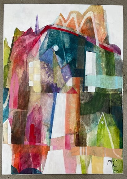 "Morgonljus 3", Akryltavla målad av Maria C Bernhardsson/ MC, orginal, målad på duk/ canvas