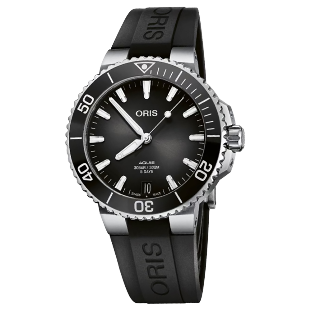 01 400 7769 4154-07 4 22 74FC Oris Aquis Date Calibre 400 41,5 svart