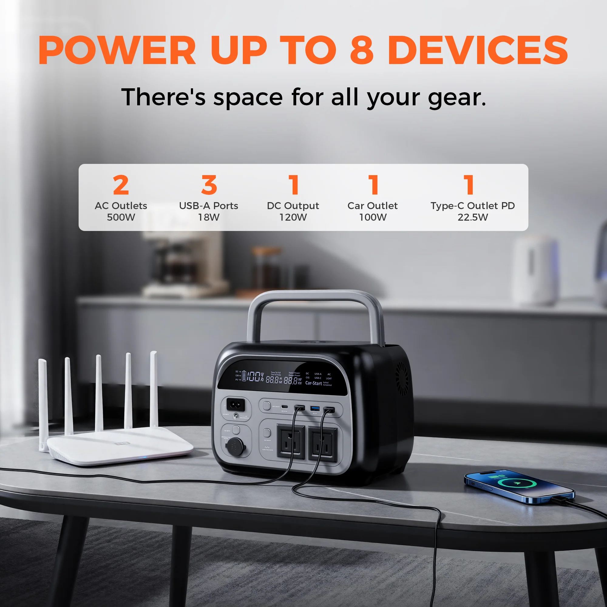 Powerstation 600W - 345Wh - 230V - Power Station -  CTOLITY - 4