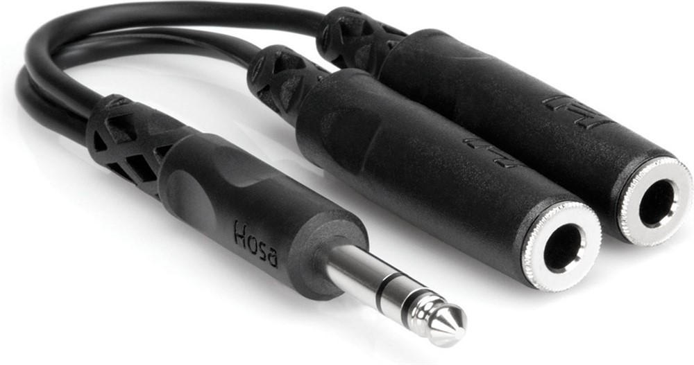 HOSA YPP-118 TRS Male - Dual TRS Female 15cm
