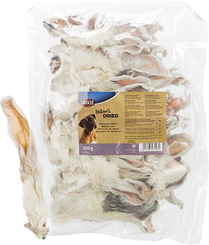 Kaninöron med päls, 500g