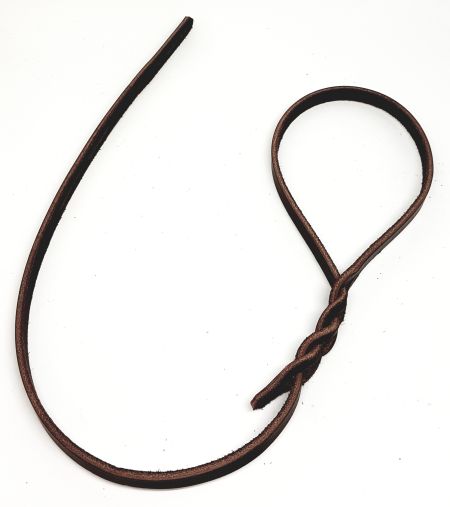 Läderkoppel 9mmx60cm, oflätat - 2