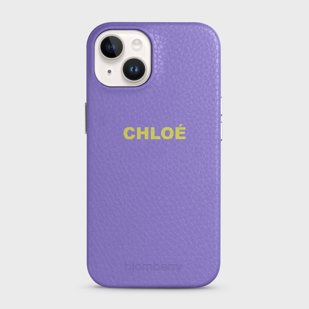 iPhone 14 Personalised Leather Case - Name - 12