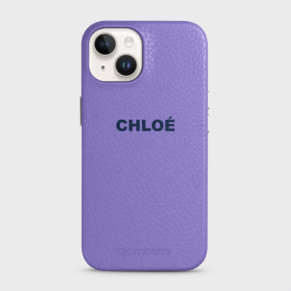 iPhone 14 Personalised Leather Case - Name - 8