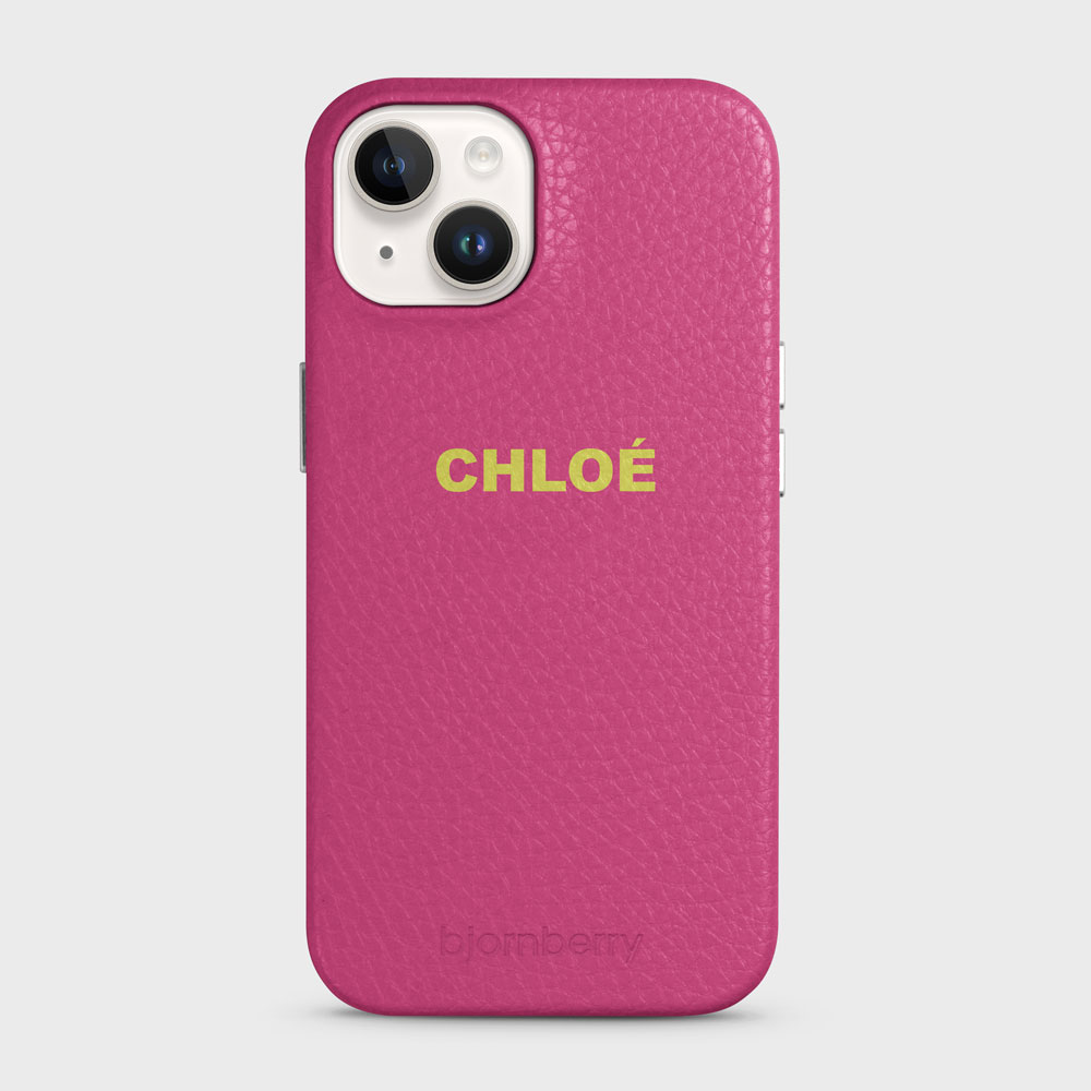 iPhone 14 Personalised Leather Case - Name - 13