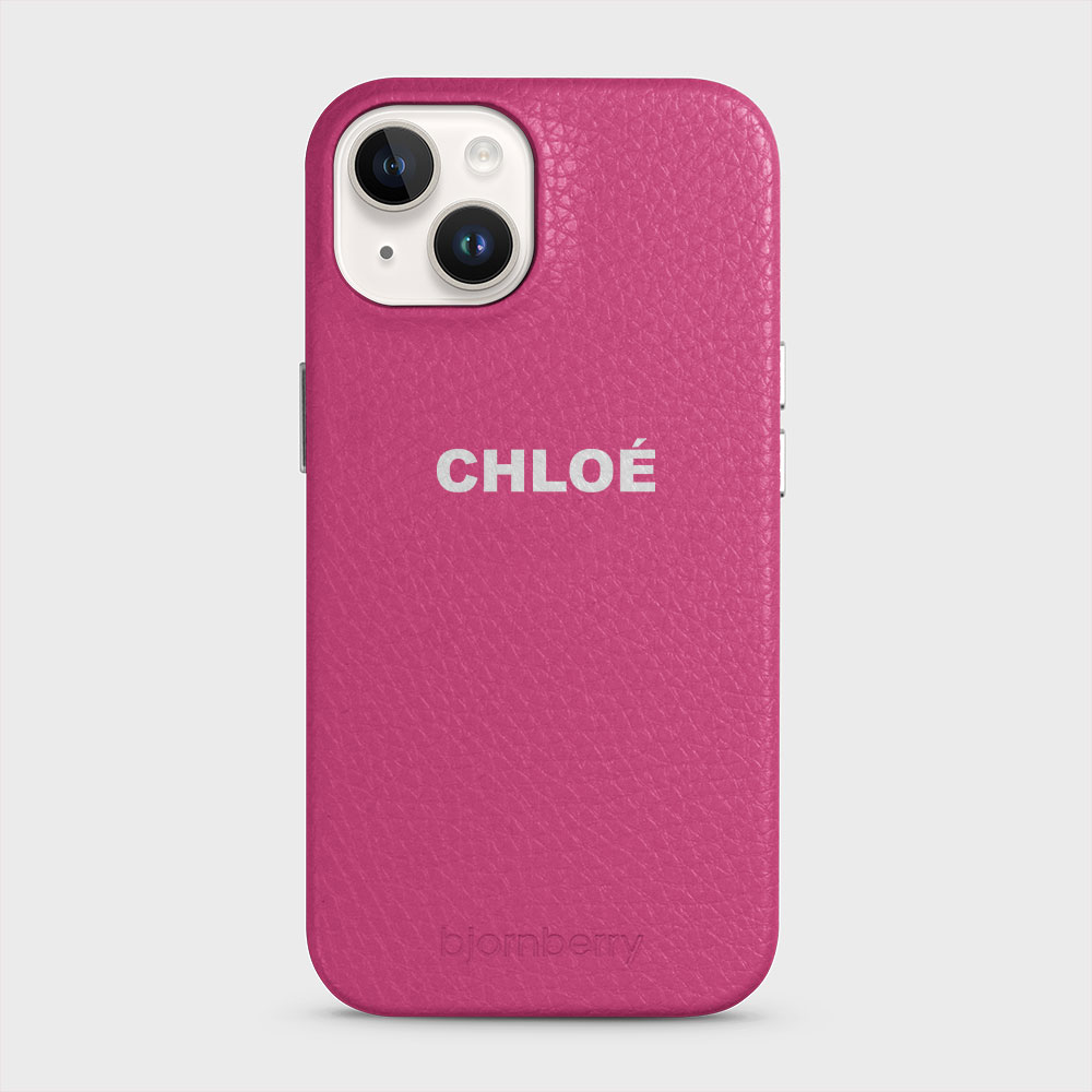 iPhone 14 Personalised Leather Case - Name - 5