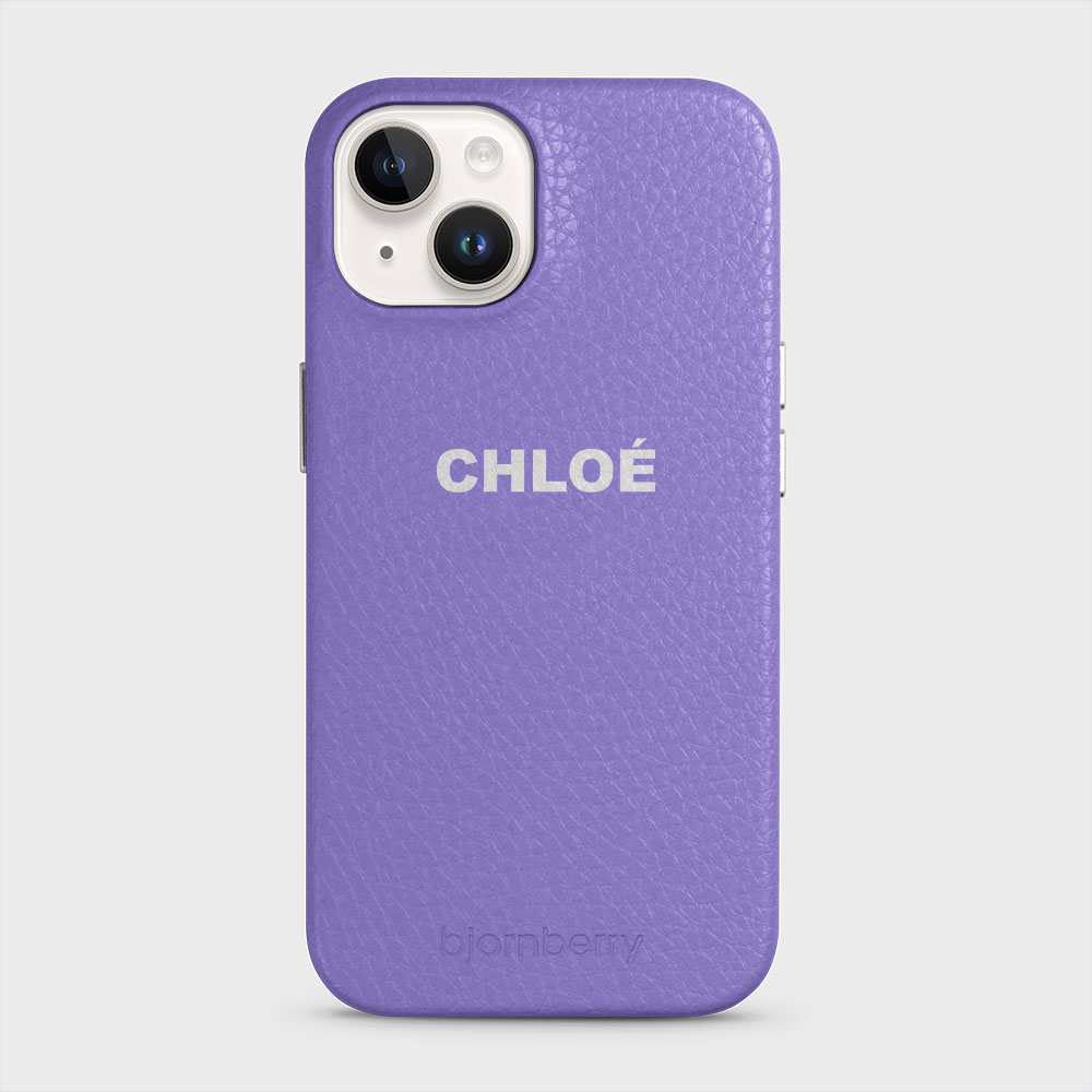 iPhone 14 Personalised Leather Case - Name - 4