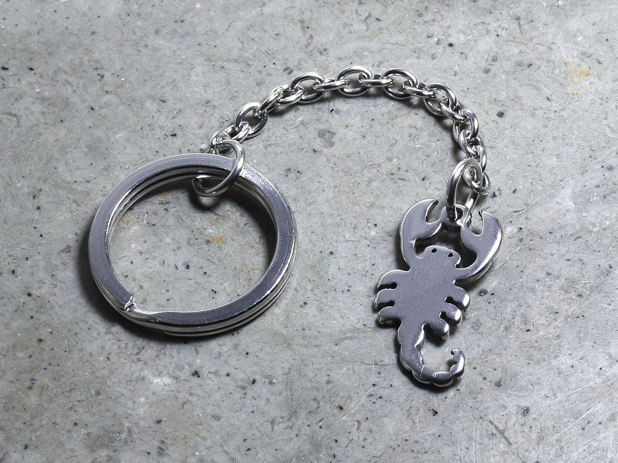 Skorpion Nyckelring i Rostfritt Stål, Stjärntecken Accessoar, Djur Nyckelhållare - 2