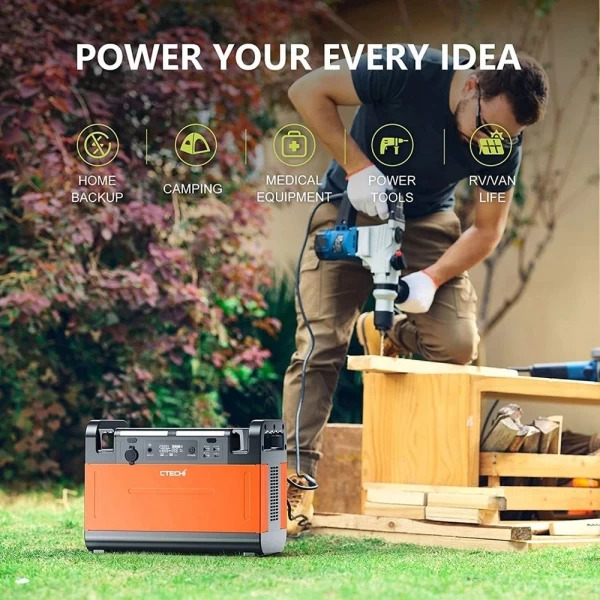 Powerstation 1500W - 230V - Power Station 1500 Watt - CTECHi