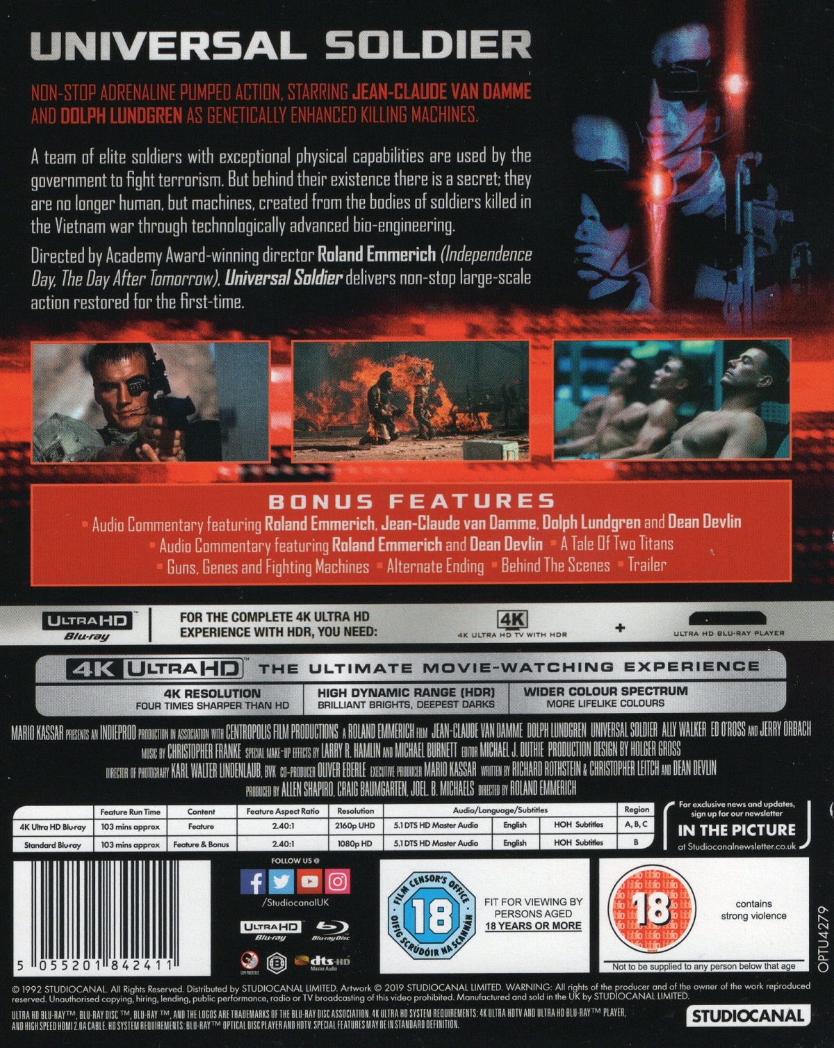Universal Soldier (ej svensk text) (4K Ultra HD + Blu-ray) - 2