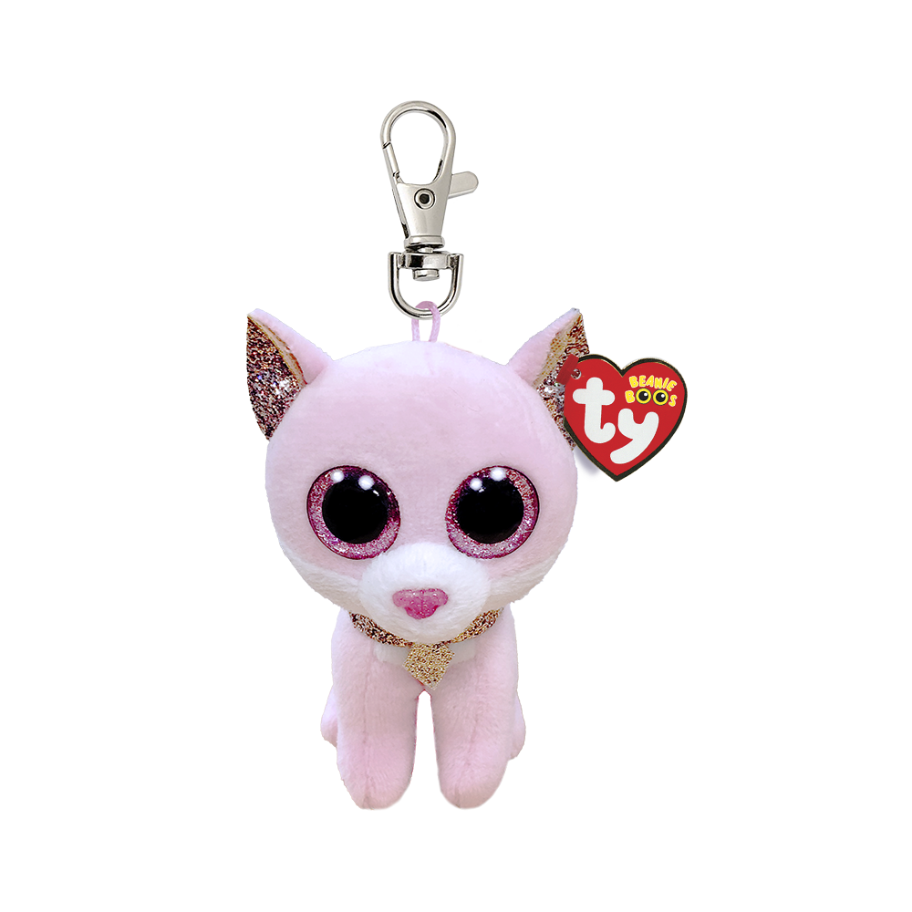 TY Beanie Boos FIONA - pink cat clip - Robbis Hobby Shop