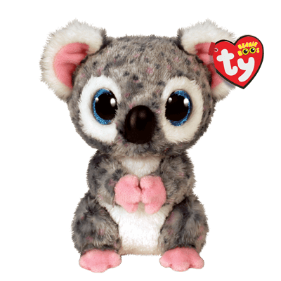 TY Beanie Boos KARLI - gray spot koala reg
