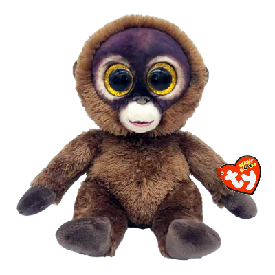 TY Beanie Boos CHESSIE - brown monkey reg