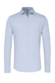 Skjorta i jersey slim fit. Märke  DESOTO, färg ljus blå