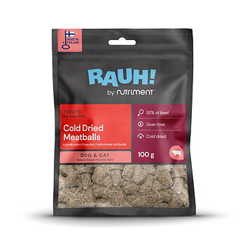 Freezed fried dog treat meat balls from Rauh