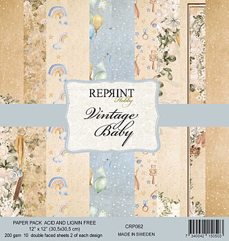  Reprint Vintage Baby Collection 12"x12"