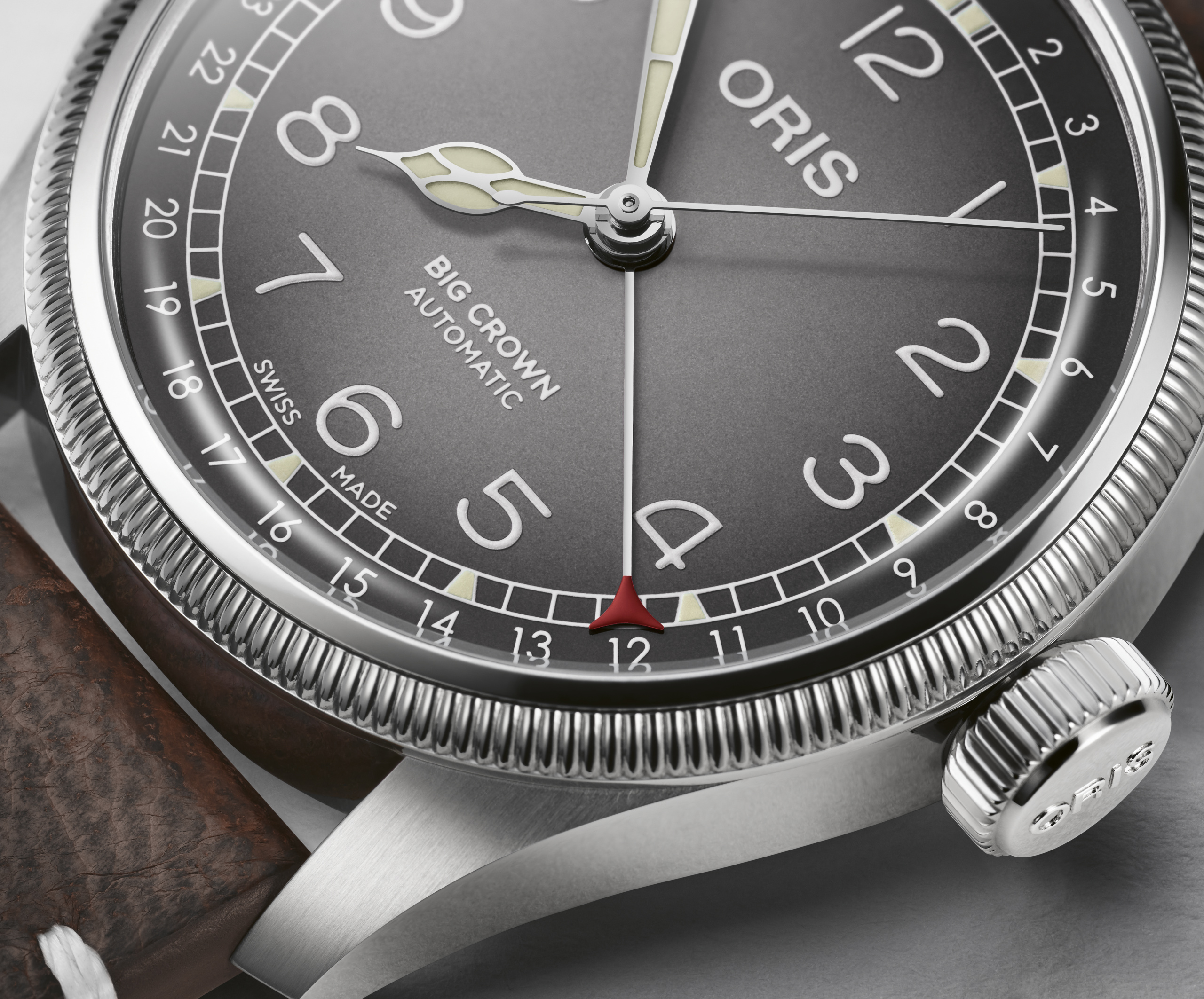 01 754 7779 4063-Set Oris Big Crown X Cervo Volante grå 38