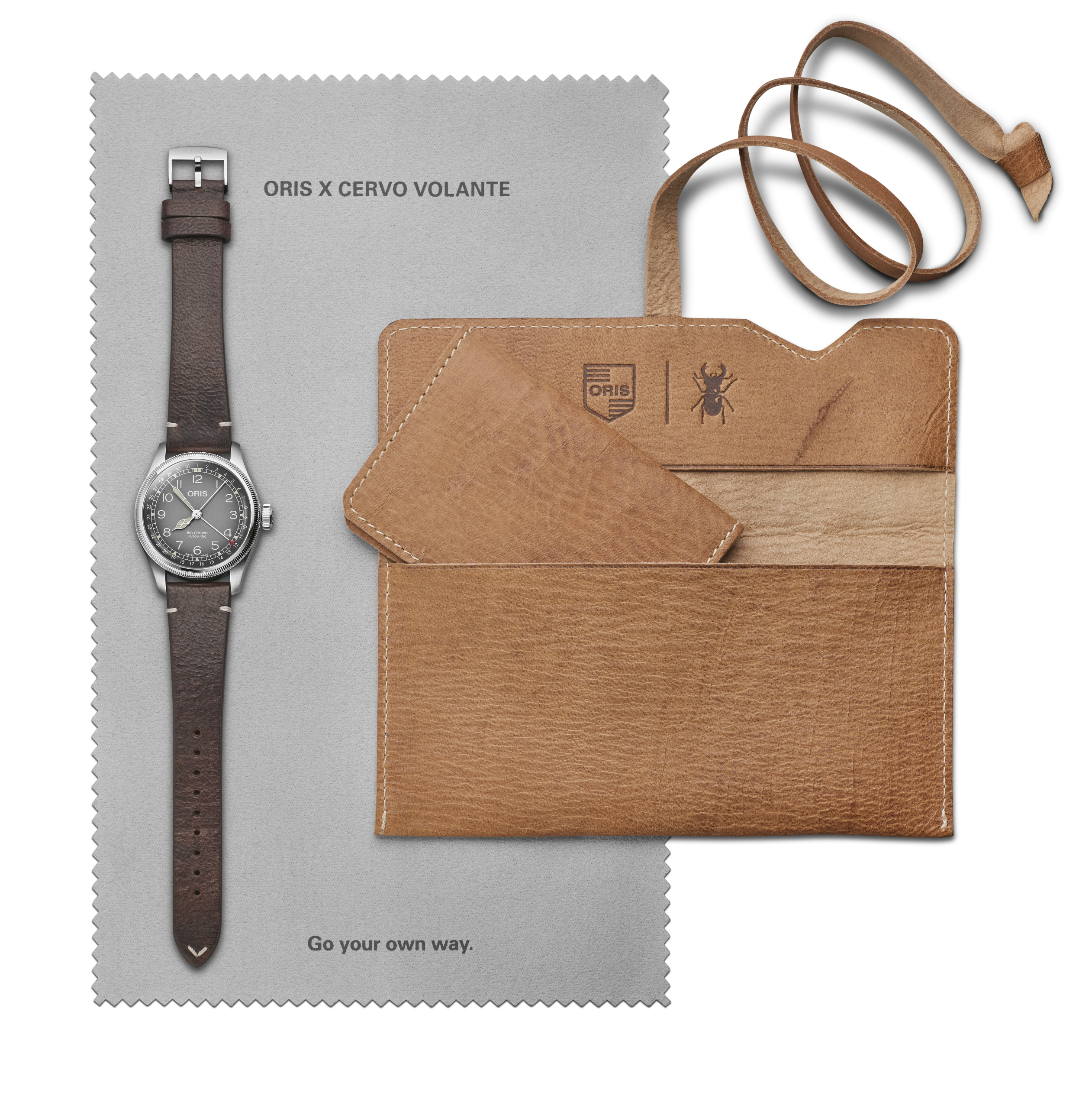 01 754 7779 4063-Set Oris Big Crown X Cervo Volante grå 38