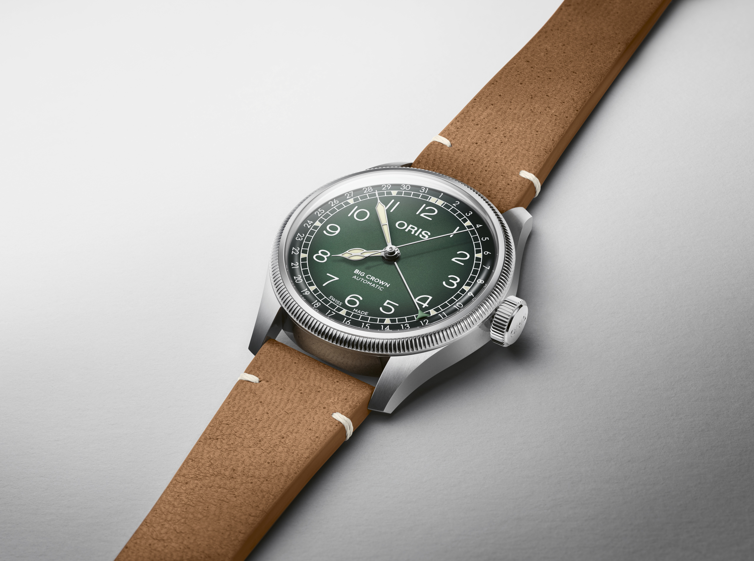 01 754 7779 4067-Set Oris Big Crown X Cervo Volante grön 38