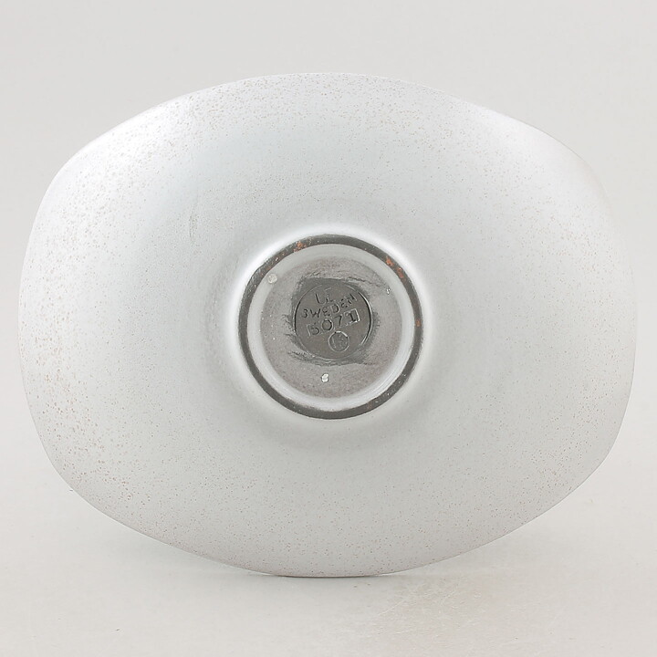  Hjördis Oldfors (Atoll 1956) Modern Black Bowl with Relief Decor 23 cm