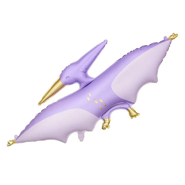 Folieballong - Dinosaurie (Pterodactylus) - Lila
