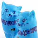 メルタ・グルンディッツ   2匹のターコイズ・キャット 18cm  1970年代