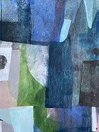 "Down Town" Akryltavla målad av Maria C Bernhardsson/ MC, orginal