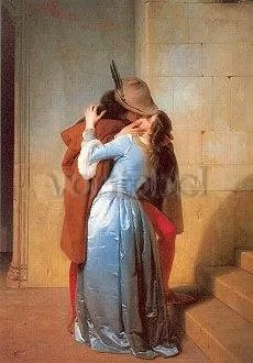 The Kiss (1859), Greeting card