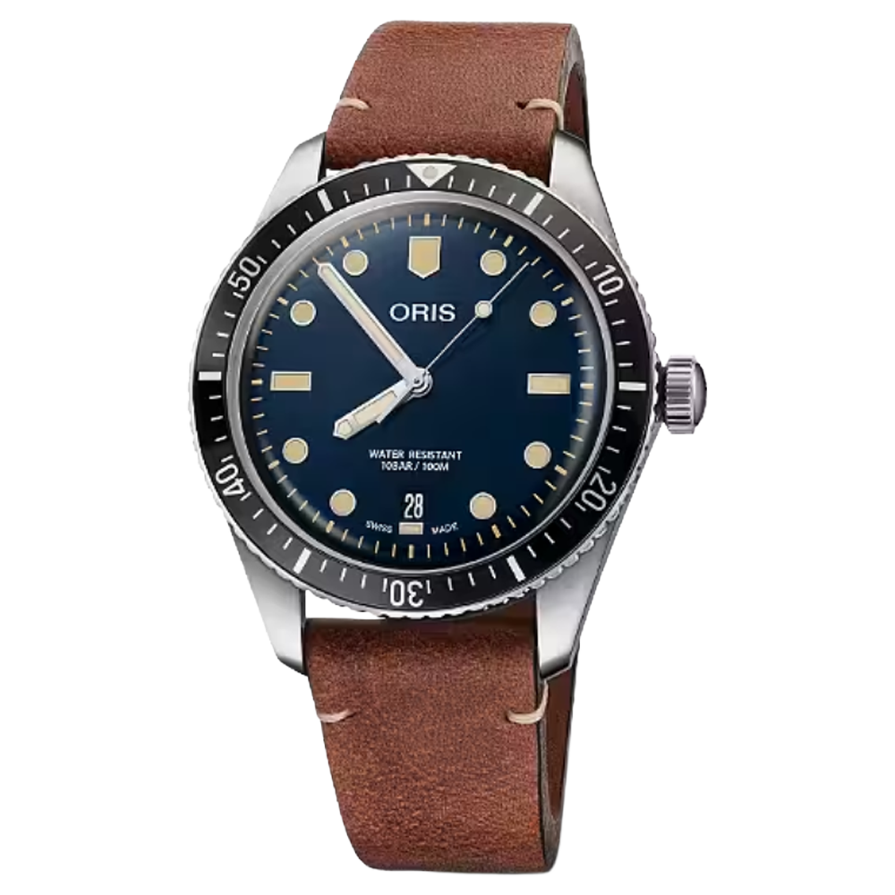 01 733 7707 4055-07 5 20 45 Oris Divers Sixty-Five 40 blå