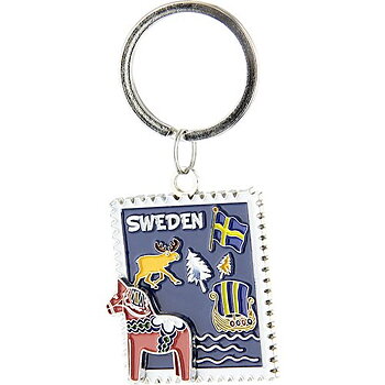 Nyckelring frimärke Sverige