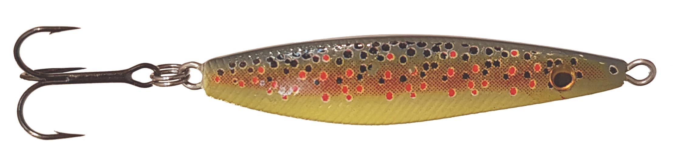Lelången 10g, Svart/röd m guld prickar - 2