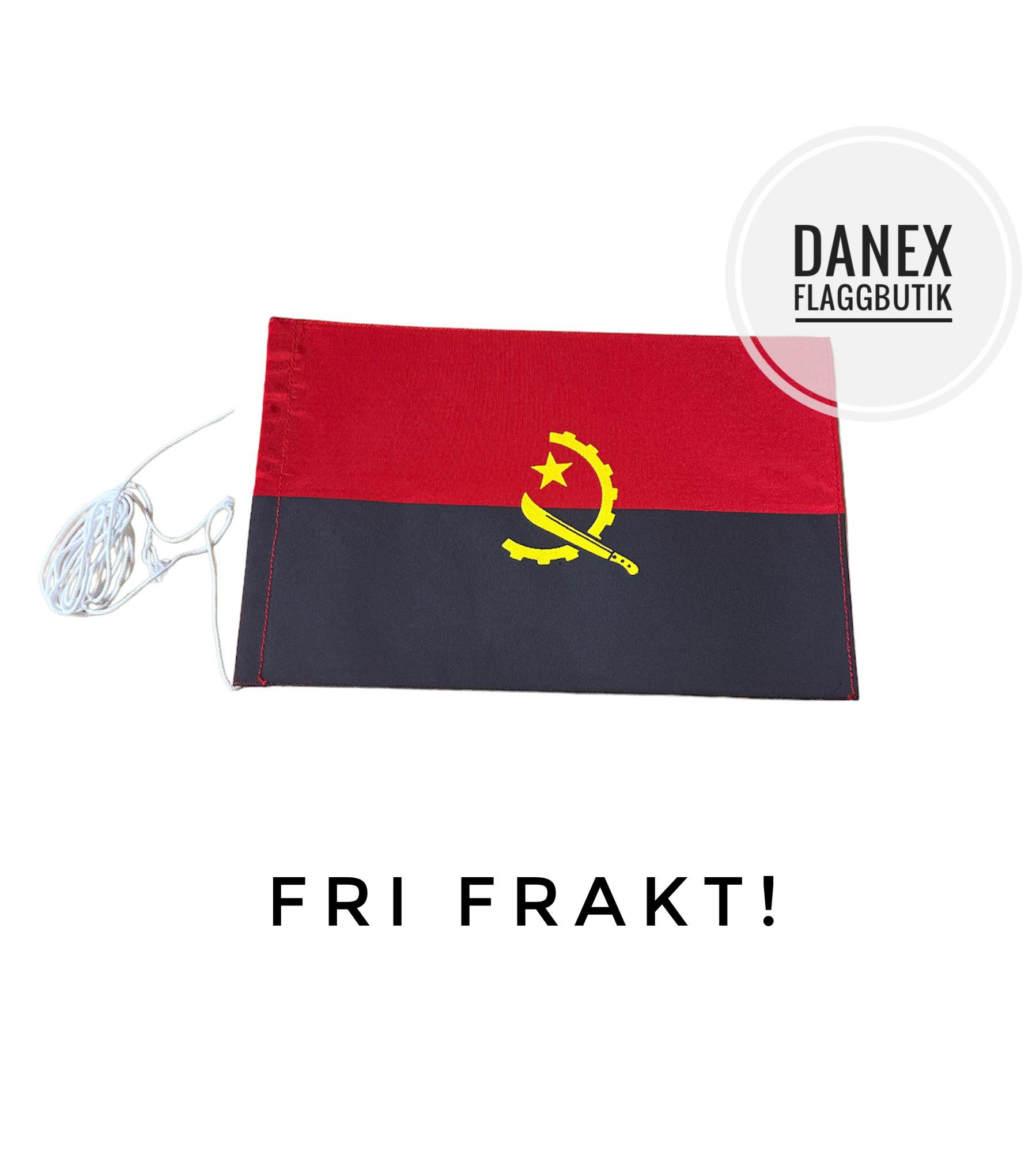 Bordsflagga REA -Angola  - 12x18 cm
