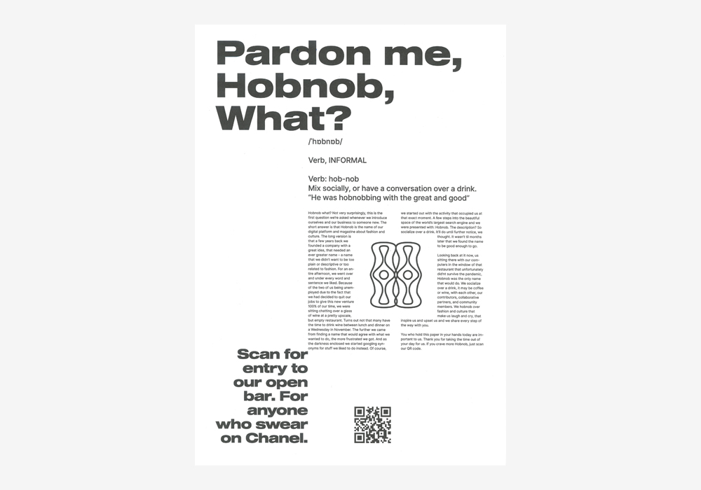 Hobnob Paper: Issue 01 Fall/Winter 22/23 - 2