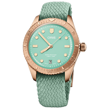 01 733 7771 3157-07 3 19 03BRS Oris Divers Sixty-Five 38 Cotton Candy mintgrön