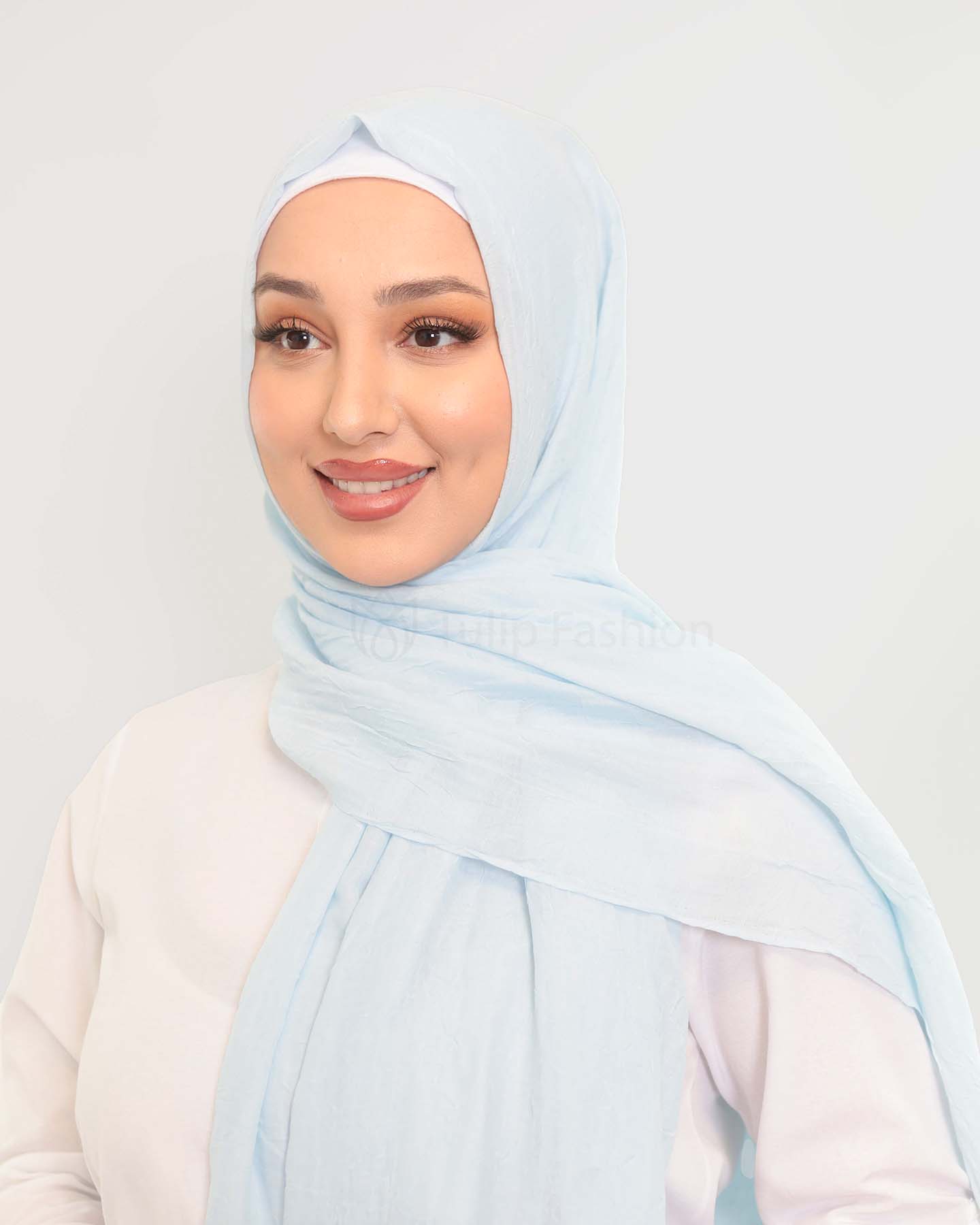 Hijab - Crinkle Woven - Sky Blue
