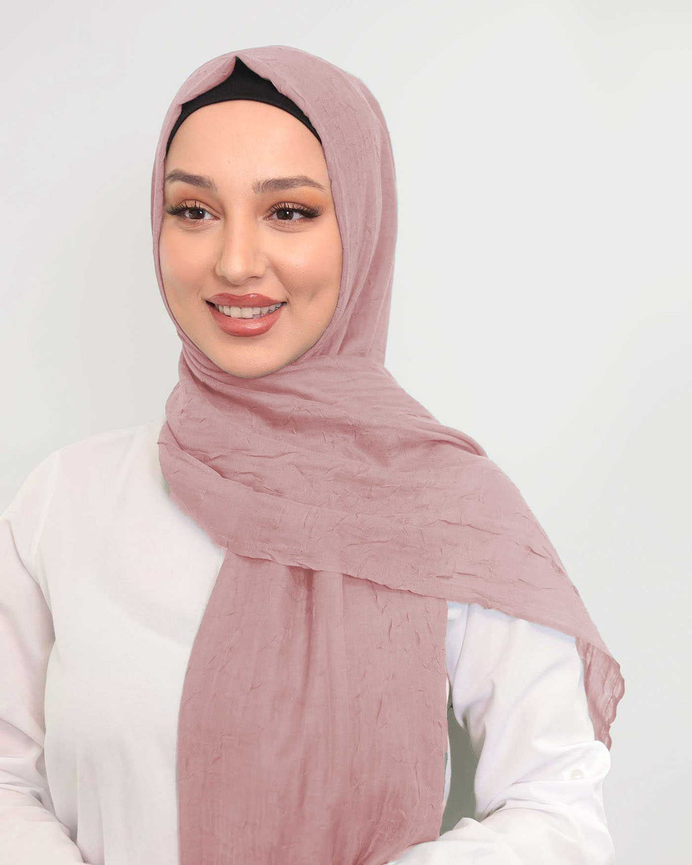 Hijab - Crinkle Woven - Rose
