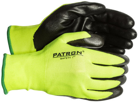 Arbetshandskar 10 nitril-belagd HI-VIS nylon