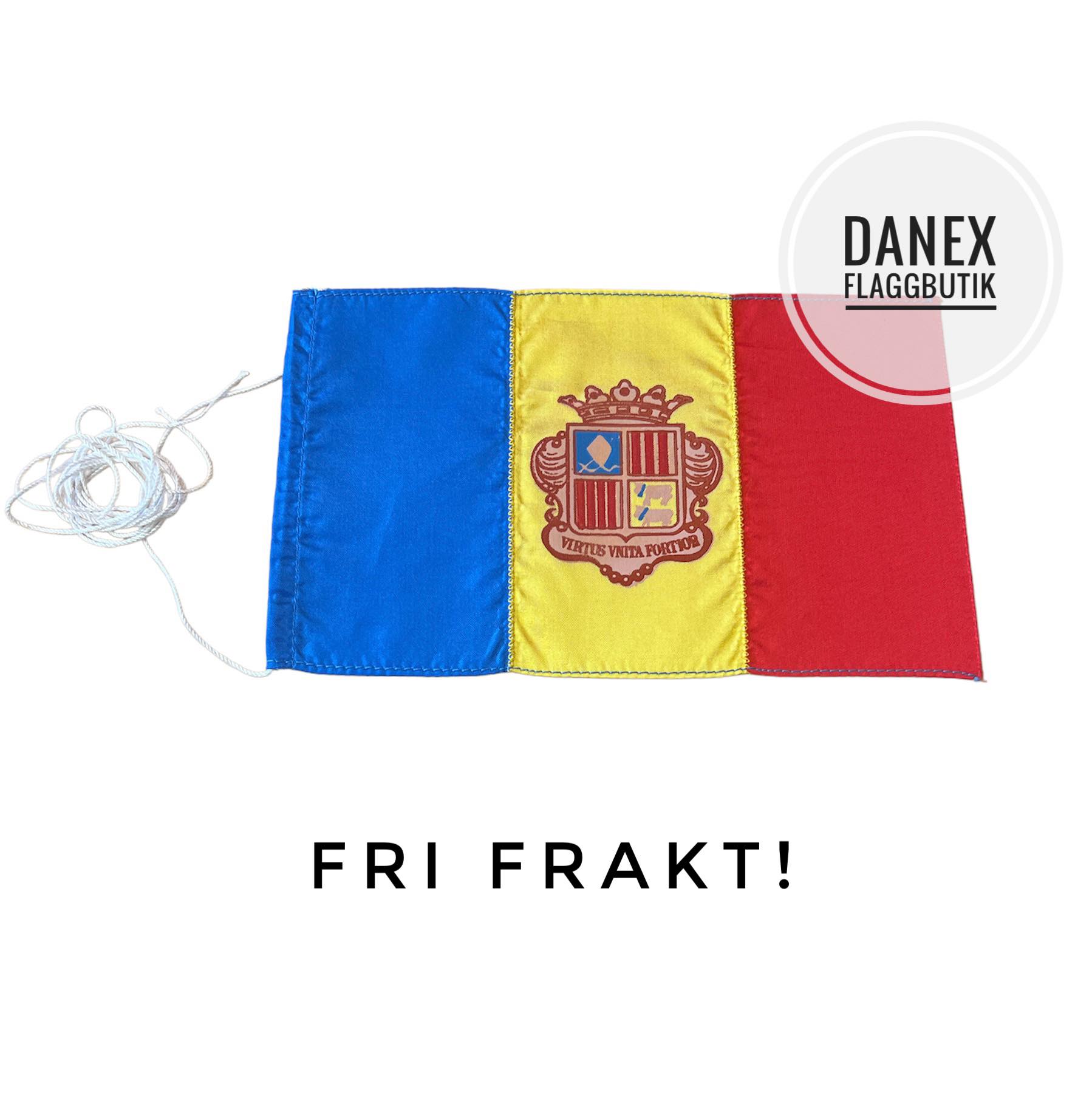 Bordsflagga REA -Andorra - 12x18 cm