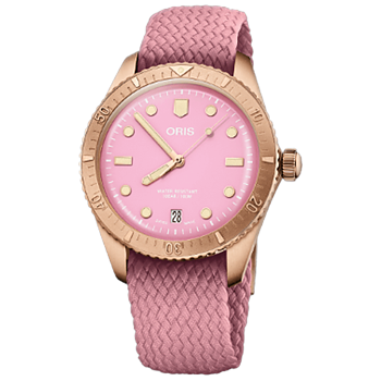 01 733 7771 3158-07 3 19 04BRS Oris Divers Sixty-Five 38 Cotton Candy rosa