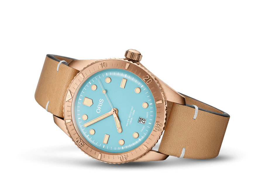 01 733 7771 3155-07 5 19 04BR Oris Divers Sixty-Five 38 blå