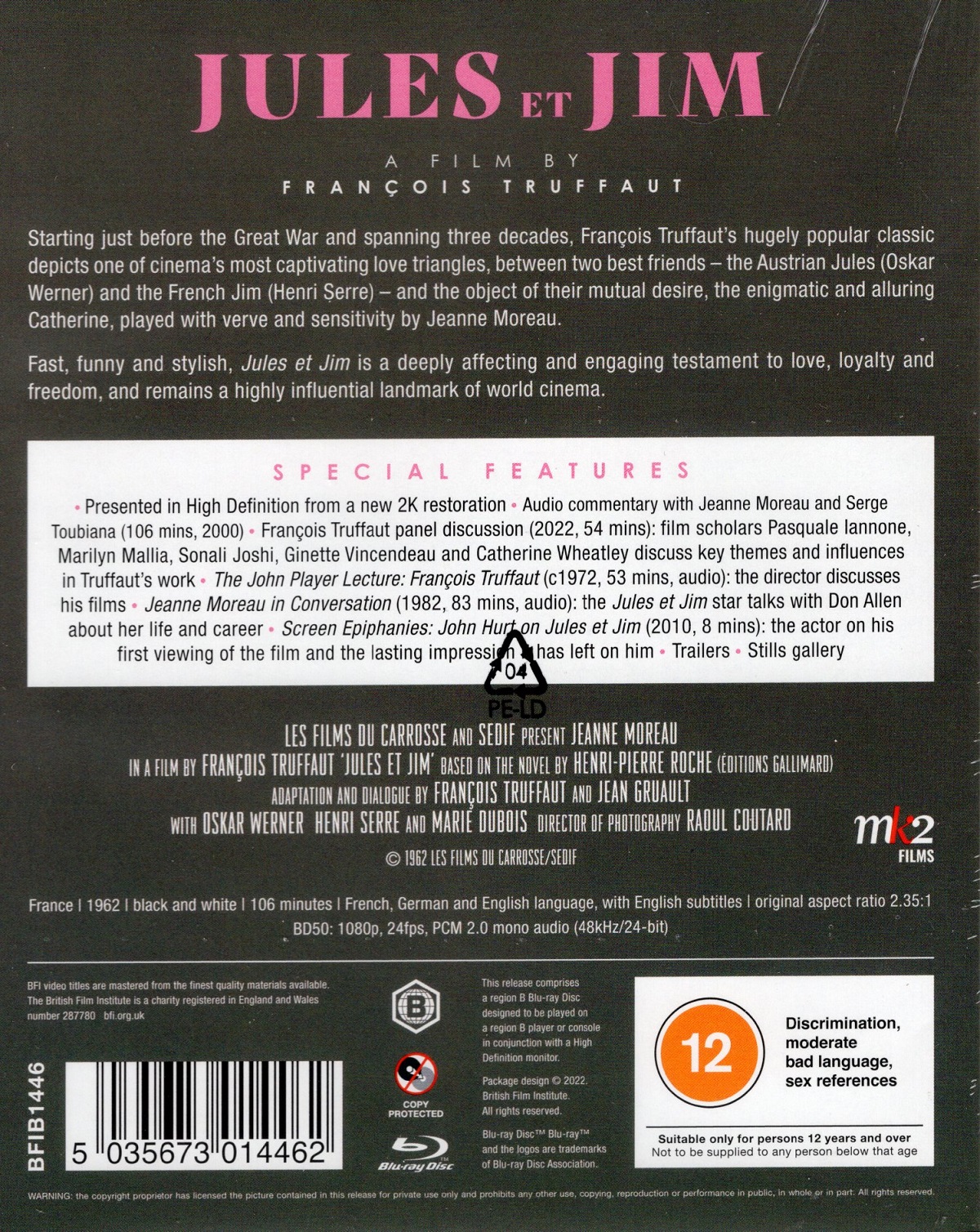 Jules & Jim (ej svensk text) (Blu-ray) - 2