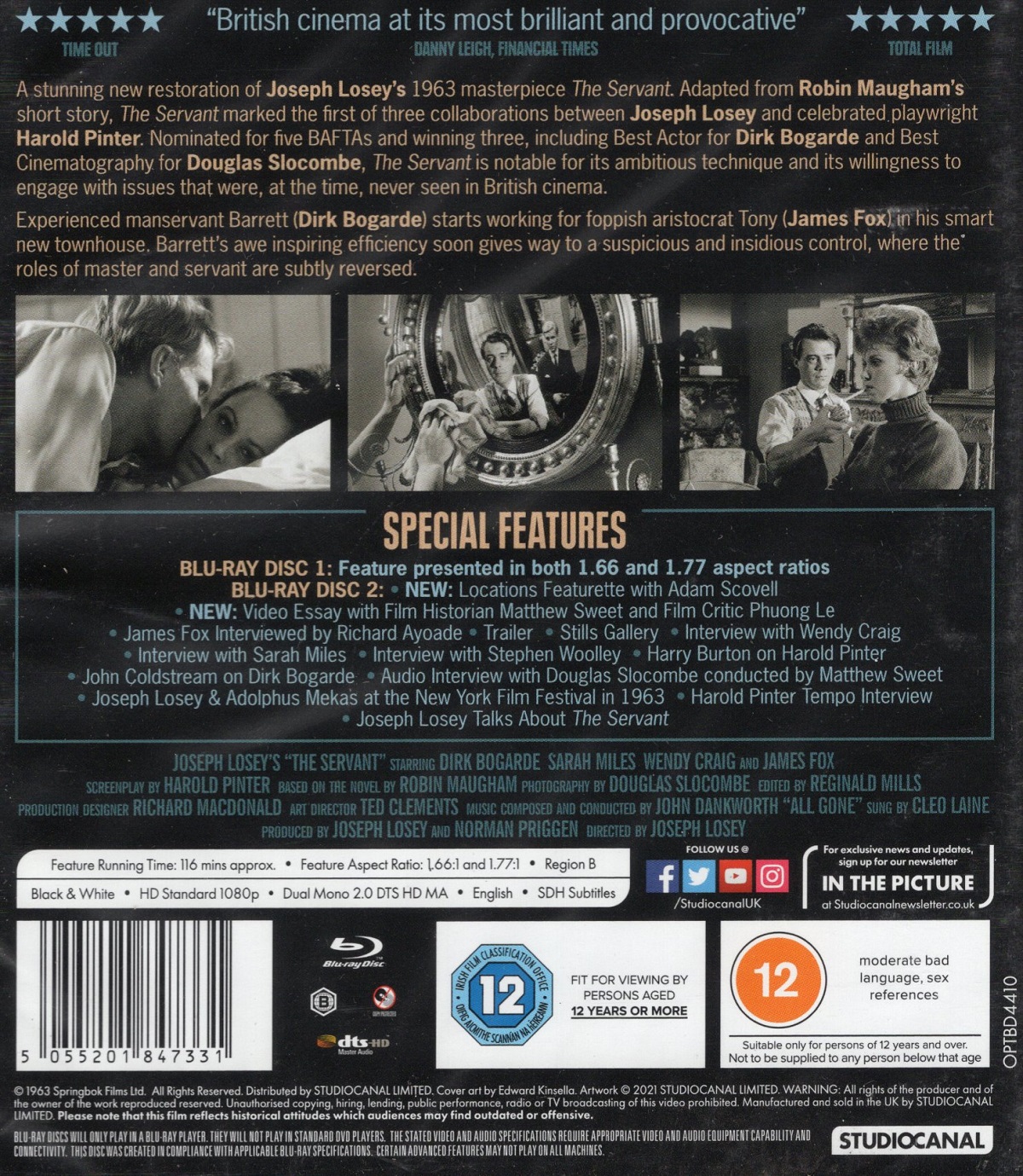 The Servant (ej svensk text) (Blu-ray) - 2
