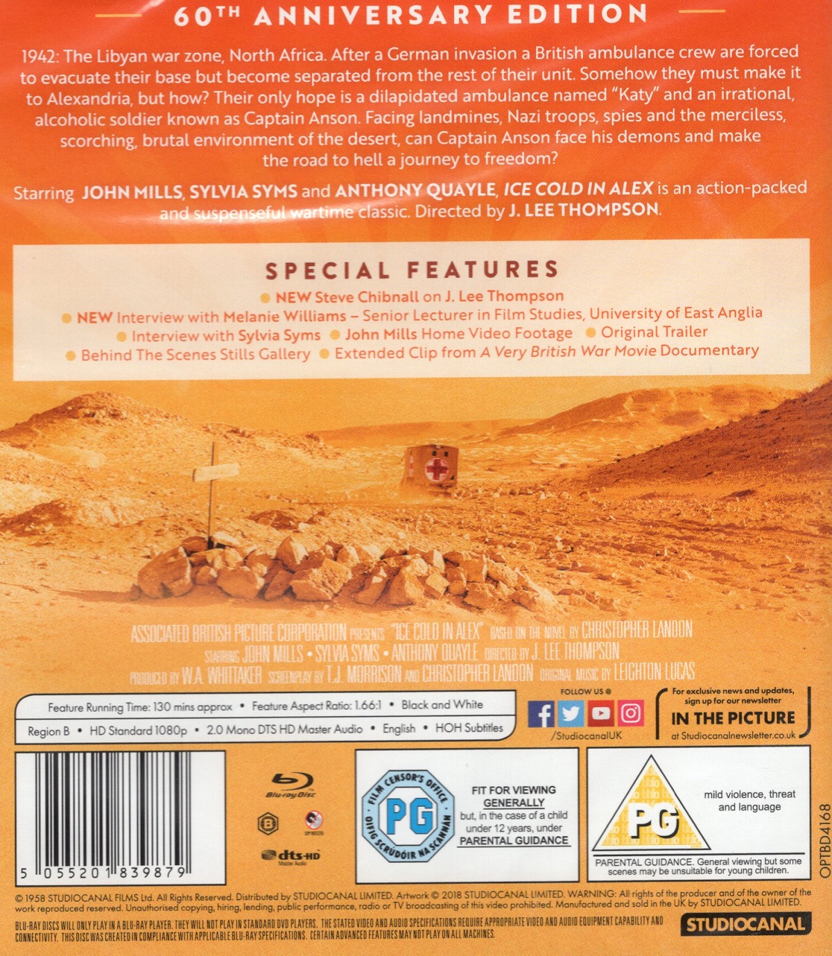Ice Cold In Alex (ej svensk text) (Blu-ray) - 2