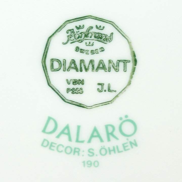 スザンネ・オーレン  Dalaröシリーズ  カラフルな花のブレックファストセット  1985年  [サンプル画像]