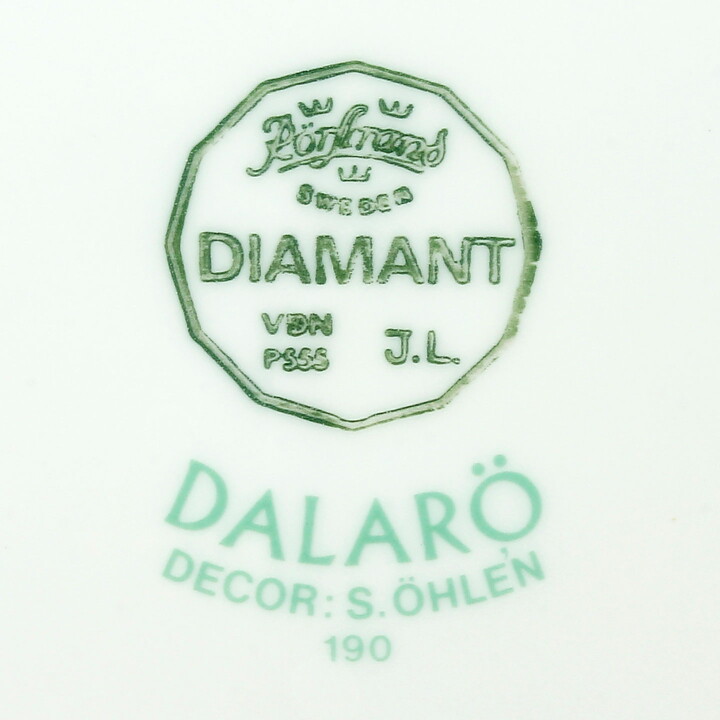 スザンネ・オーレン  Dalaröシリーズ  カラフルな花のブレックファストセット  1985年  [サンプル画像]