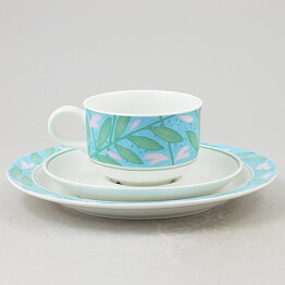 Suzanne Öhlén (Dalarö 1985) Breakfast Set with Colorful Flower Decor  [Sample Images]